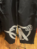 Calça Sarja Minus Two Preta Logo Cinza - Pronta Entrega