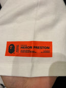 Camiseta BAPE x Heron Preston White - Pronta Entrega