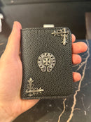 Carteira Chrome Hearts Courino Logo Metal 1