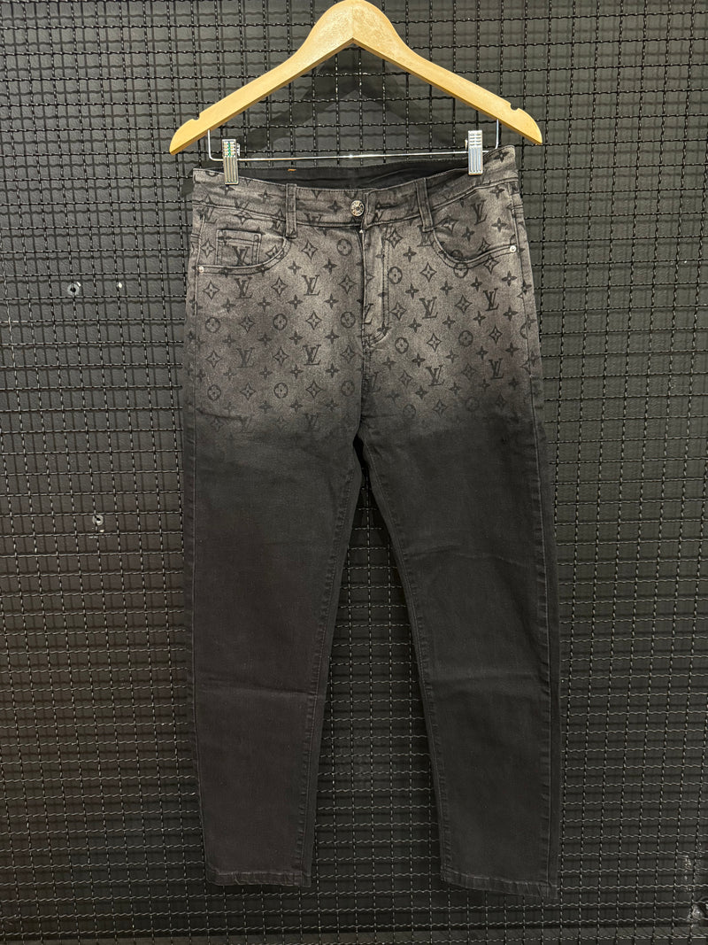 Calça Jeans Louis Vuitton Monogram Denim Degradê - Pronta Entrega