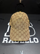 Boné Gucci Gold Aba Curva Logo Lateral - Pronta Entrega