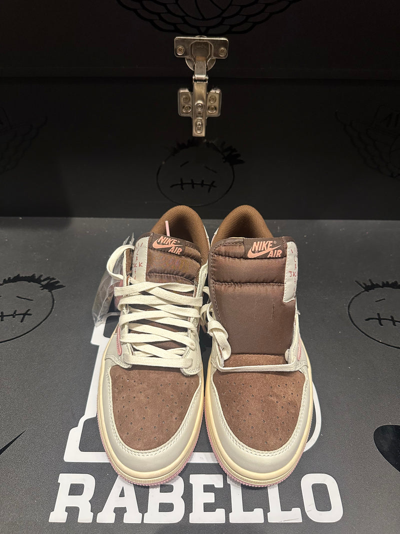 Tênis Jordan 1 Low Travis Scott Pink Brown - Pronta Entrega