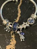 Pulseira Pandora Prata Com Berloques - Pronta Entrega