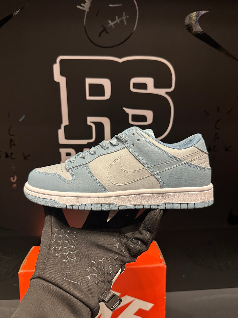 Tênis Nike Dunk Low Clear Swoosh Worn Blue - Pronta Entrega