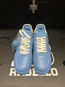 Tênis Air Force 1 Low X Off-White MCA University Blue/Metallic Silver-White - Pronta Entrega