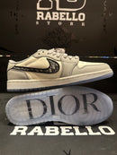Tênis Nike Air Jordan 1 Low X Dior Grey - Pronta Entrega