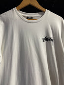 Camiseta STUSSY fuzzy Dice Branca - Pronta Entrega