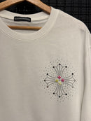Camiseta Chrome Hearts Back Flower Cruz White - Pronta Entrega