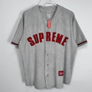Camiseta Supreme Ultrasuede Mesh Baseball Cinza - ENCOMENDA