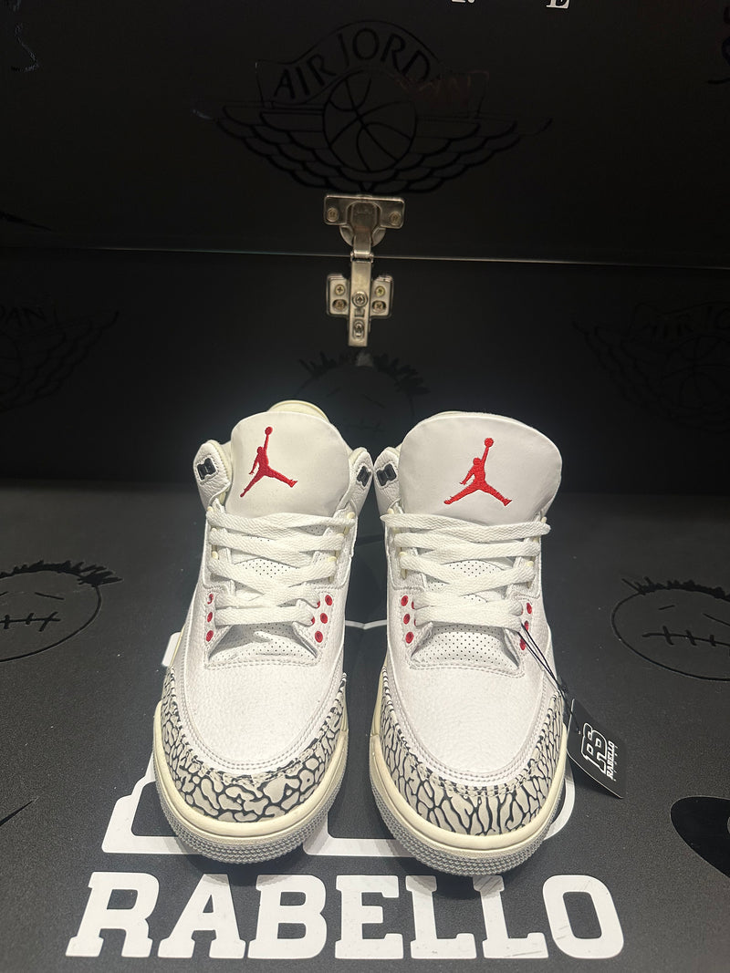 Tênis Nike Air Jordan 3 White Cement Reimagined - Pronta Entrega