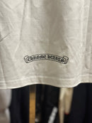 Camiseta Chrome Hearts “Triple Cruz” Branca - Pronta Entrega