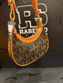 Bolsa Michael Kors MK Logo Premium Marrom - Pronta Entrega