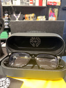 Óculos Chrome Hearts Armação Preto Prata - Pronta Entrega