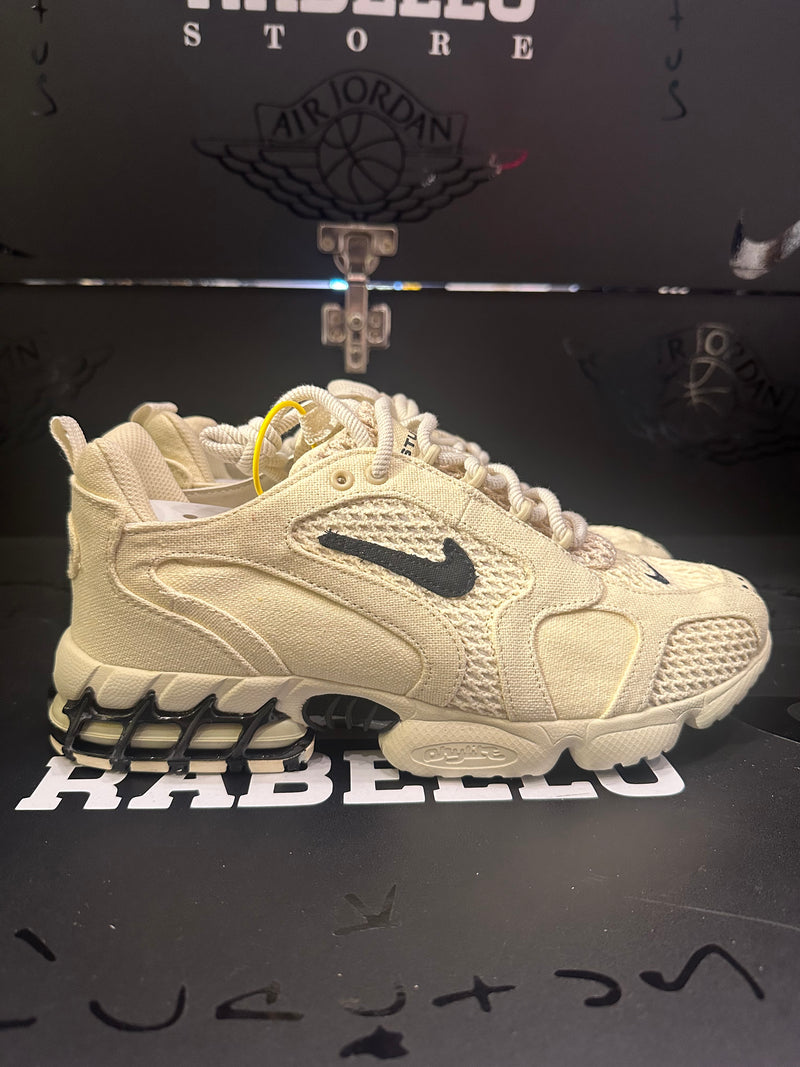 Tênis Nike x Stussy Air Zoom Spiridon Cage 2 Fossil/Black- Pronta Entrega