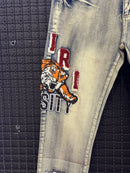 Calça Jeans Amiri Tiger Varsity - Pronta Entrega