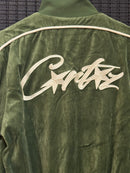 Jaqueta Corteiz VVS Velour Jacket Green - Pronta Entrega