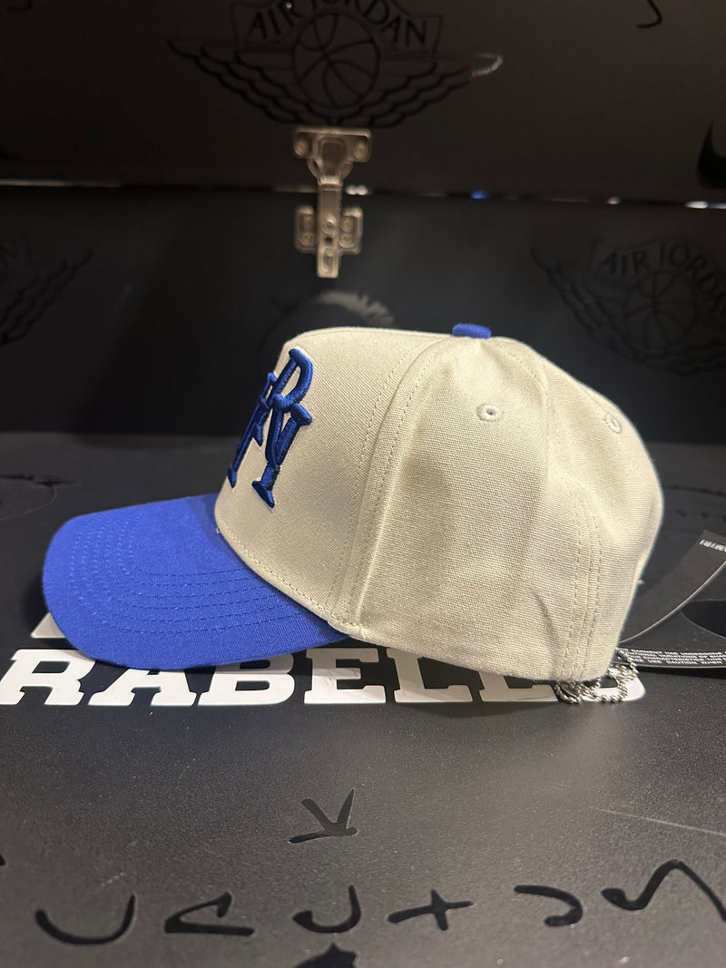 Boné Aba Curva Beisebol Amiri Blue White - Pronta Entrega
