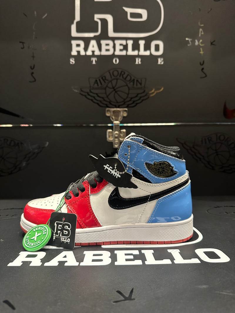Tênis Air Jordan 1 High Fearless UNC Chicago - Pronta Entrega