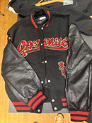 Jaqueta Varsity Off-White x AC Milan Black Red - Encomenda