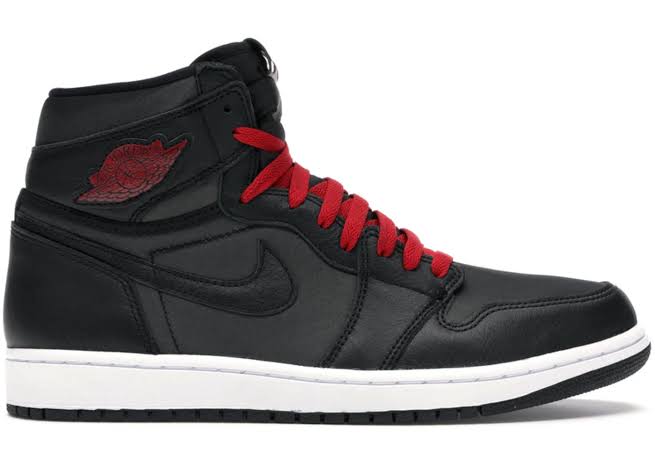 Jordan 1 Retro High Black Satin Gym Red - Encomenda