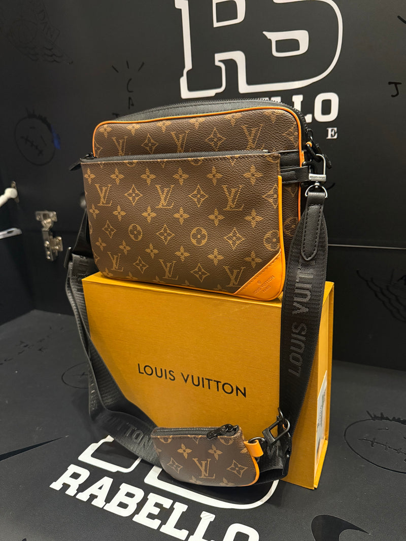 Bolsa Louis Vuitton Bag Trio Messenger Cobalt Marrom - Pronta Entrega