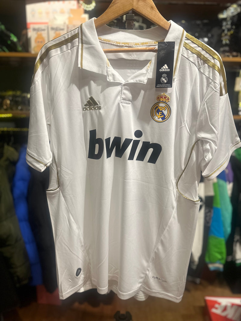 Camisa Vintage Adidas Real Madrid Season 11/12 Gold/White Cristiano Ronaldo #7 - Pronta Entrega