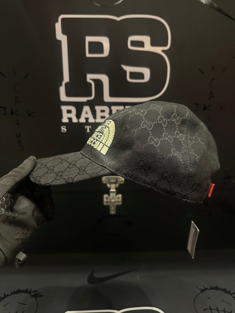 Boné Aba Curva Gucci X North Face Black - Pronta Entrega