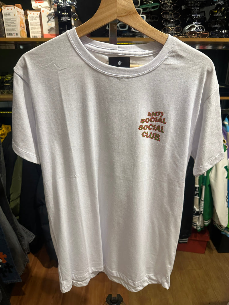 Camisa Anti Social Social Club Branca Logo Verde - Pronta Entrega