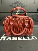 Bolsa MiuMiu Arcadie em Couro Napa Matelassê Red - Pronta Entrega