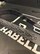 Cinto Chrome Hearts 105 CM Preto Cruz Couro Fivela Metal