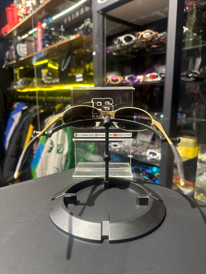 Óculos Oakley Wire Gold Lente Dourada - Pronta Entrega