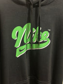Moletom com Gorro Nike Black Logo Verde - Pronta Entrega