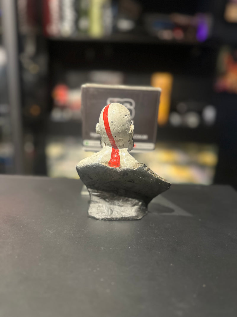 Boneco de Resina God Of War 4 Busto Kratos 14cm Resina - Pronta Entrega