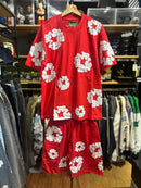 Conjunto Denim Tears Vermelho Camiseta + Short - Pronta Entrega