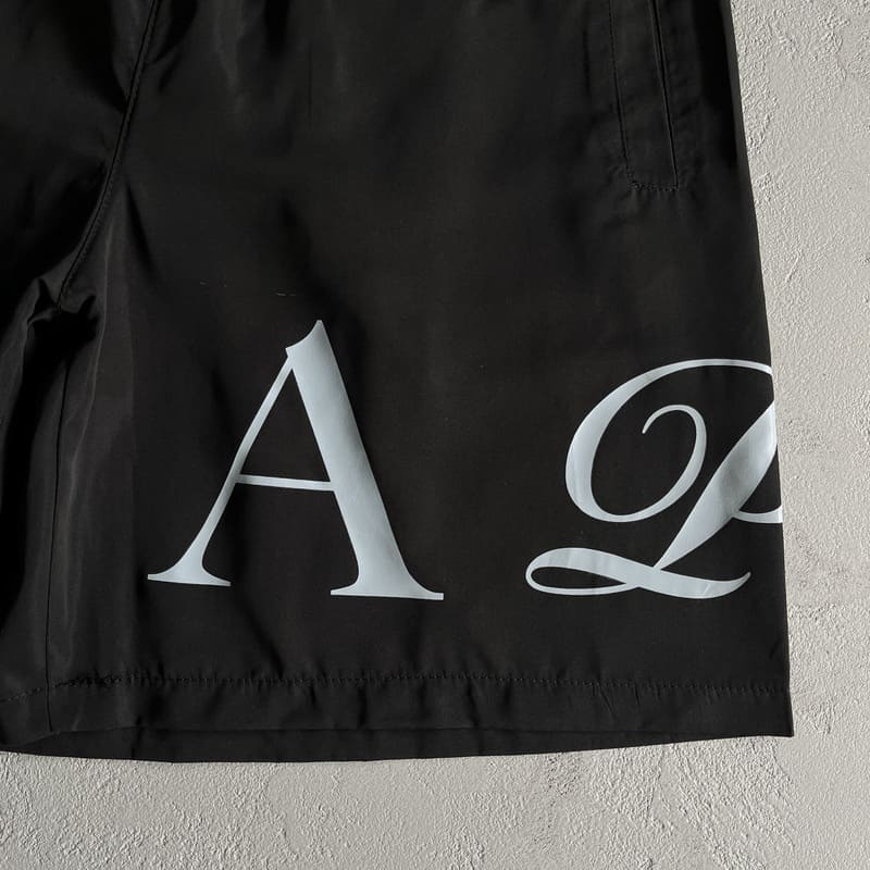 Shorts Trapstar Script Swimming Black/Nigara Mist - Encomenda