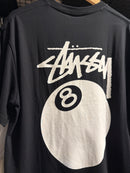 Camiseta STUSSY Bola 8 Preta - Pronta Entrega