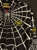 Jaqueta Vanson Leathers x Supreme Moletom Spider-Man Zip Up Hooded Black SS26-W14 - Pronta Entrega