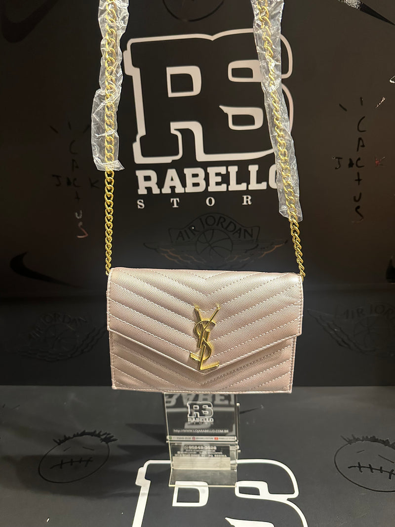 Carteira Saint Laurent Monogram Pink - Pronta Entrega