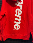 Moletom Supreme Back Logo Red - Pronta Entrega