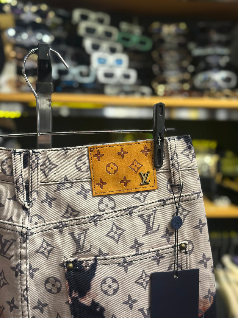 Calça Louis Vuitton Monogram Denim Jeans - Pronta Entregae