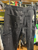 Calça Gallery Dept. Jeans Flare Preto com Respingos de Tinta - Pronta Entrega