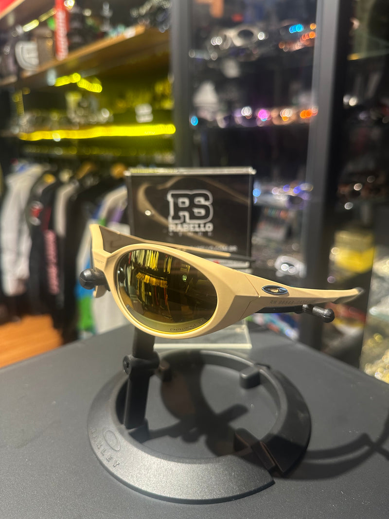 Óculos Oakley Eye Jacket Piet Bege Lente Dourada - Pronta Entrega