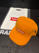 Boné Supreme 5 Panel Washed Canvas Camp Cap Laranja - Pronta Entrega