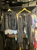 Conjunto CORTEIZ Jeans Escuro - Pronta Entrega