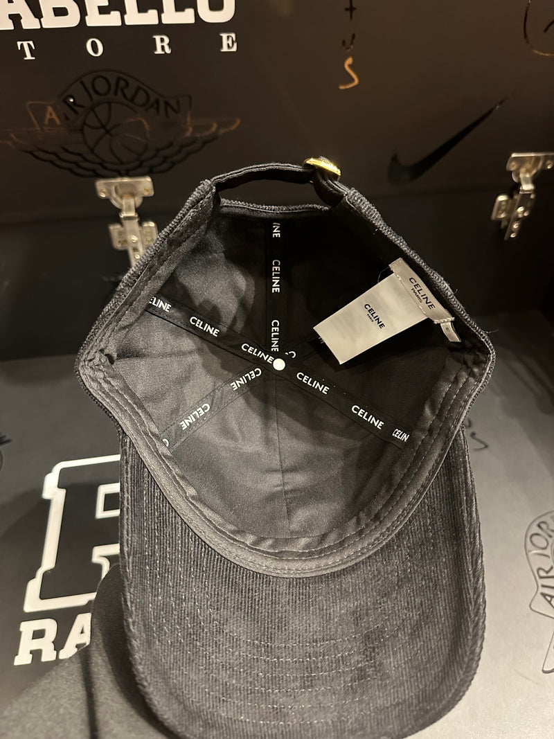 Boné Algodão Aba Curva Beisebol Celine Black - Pronta Entrega