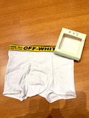 Cueca Off-White Branca Boxer - Pronta Entrega