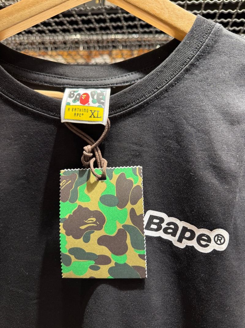 Camiseta BAPE Logos’ Colors Preta - Pronta Entrega