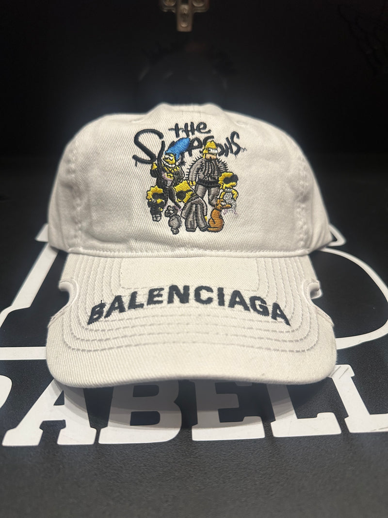 Boné Aba Curva Balenciaga The Simpson Branco - Pronta Entrega