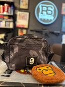 Bolsa Shoulder Bag BAPE Baby Milo Cinza DayPack - Pronta Entrega