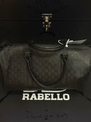 BOLSA AIR JORDAN MONOGRAM DUFFLE BAG JACQUARD LUGGAGE BLACK SILVER GRATITUDE - Pronta Entrega